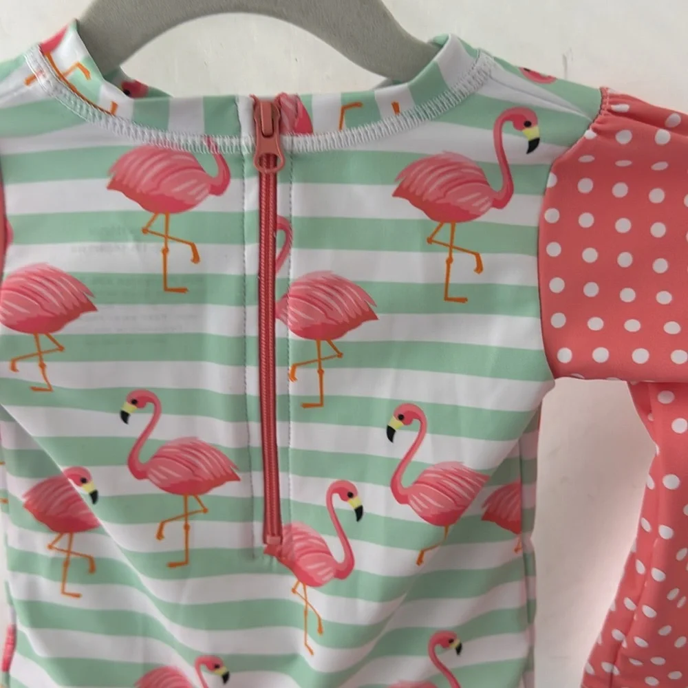 Flamingo Print Kids Swimwear size12-18 mo‎